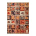 Multicoloured ethnic patchwork style rectangular living room rug PATC01 On Sale