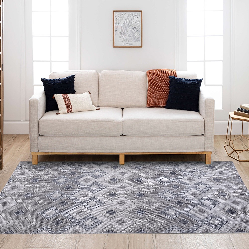 Modern Rectangular Outdoor Design Rug for Living Room Patio CSGRI003