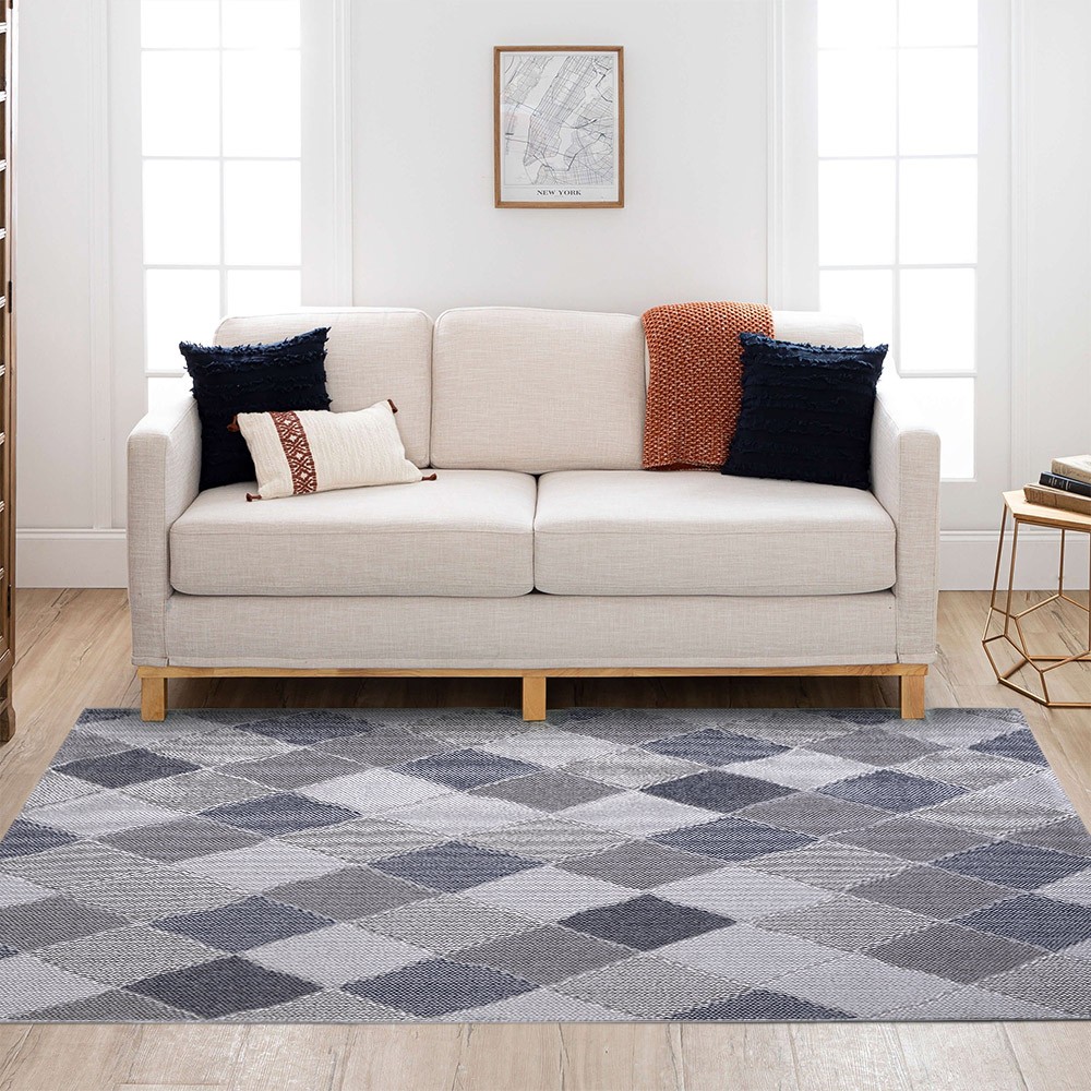 Modern Rectangular Indoor Outdoor Polypropylene Rug CSGRI004