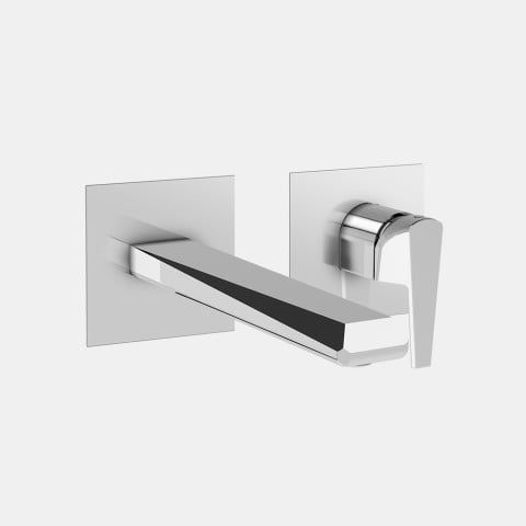 Built-in wall basin mixer 2 separate plates 170mm E1003T Promotion
