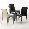 PASSION Set Made of a 90x90cm Black Square Table and 4 Colourful BOHÈME Chairs Price