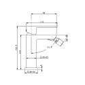Modern chromed single lever bidet mixer E2002 Offers