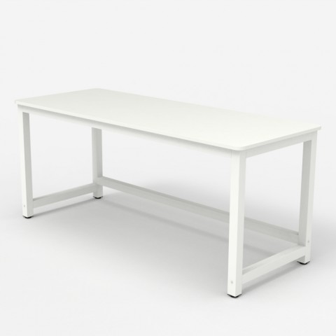 copy of Design office desk white metal rectangular 160x70cm Bridgewhite 160 Promotion