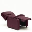copy of Laura Recliner Chair with Footrest made of Soft Microfibre Sale
