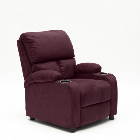 copy of Laura Recliner Chair with Footrest made of Soft Microfibre Promotion