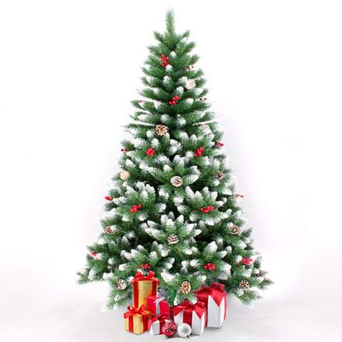 copy of Artificial Christmas tree 240 cm with included decorations Oslo Promotion