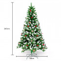 copy of Artificial Christmas tree 240 cm with included decorations Oslo Discounts