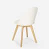 copy of Scandinavian design chair wood cushion kitchen dining room Bib Nordica Offers