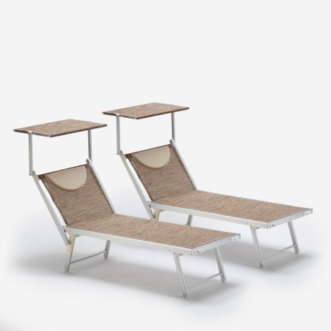 copy of Santorini Limited Edition Folding Sun Lounger With Headrest And Adjustable Backrest Promotion
