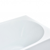 copy of Freestanding bathtub rounded corner resin fiberglass Panarea 