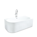 copy of Freestanding bathtub rounded corner resin fiberglass Panarea Measures