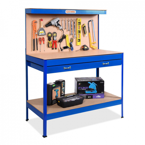 copy of Workbench with pegboard and drawer for garage and workshop Max Promotion