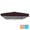 copy of Replacement cover for Garden Umbrella 3x3 Square Marte Brown with flounce On Sale