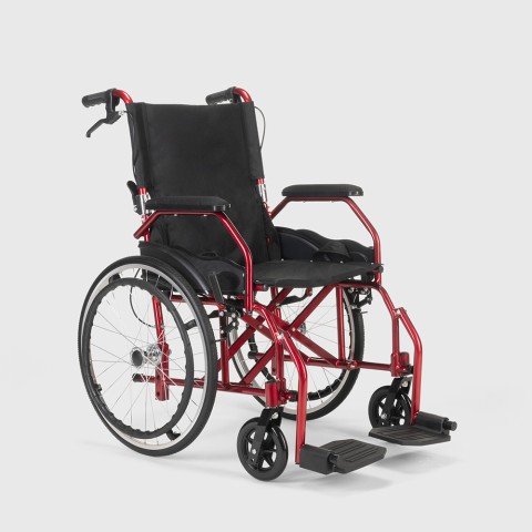 copy of Wheel chair folding wheelchair orthopedic in fabric with brakes for disabled and elderly Dasy Promotion