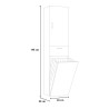copy of Laundry cabinet column bathroom laundry space-saving basket Discounts