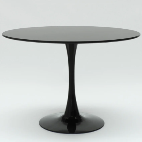 copy of round bar and kitchen table 120 cm black or white Goblet 120 Promotion