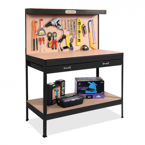 copy of Workbench with pegboard and drawer for garage and workshop Max Promotion