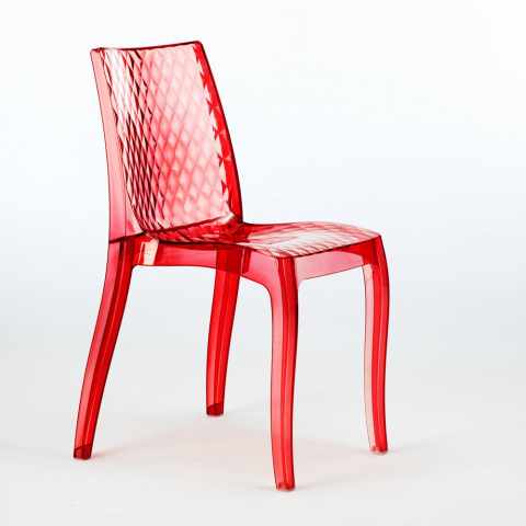 copy of Transparent Design Chair in Polycarbonate Made in Italy for Home Interiors Hypnotic Promotion