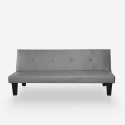 copy of 2 seater sofa bed click clac opening modern design leatherette Neluba Lux Sale
