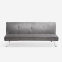 copy of 3 seater sofa bed design click clac reclining velvet fabric Explicitus Offers