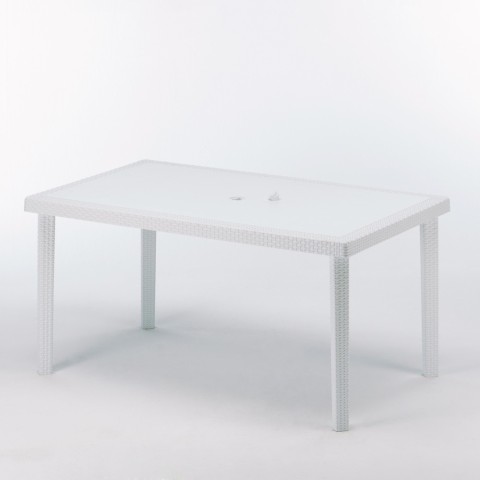 copy of Polyrattan rectangular plastic table 150x90 Grand Soleil Boheme Promotion
