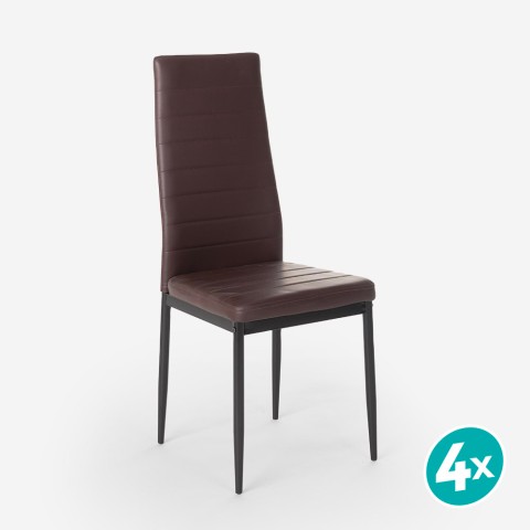 copy of Modern design upholstered leatherette chairs for kitchen dining room restaurant Imperial Promotion