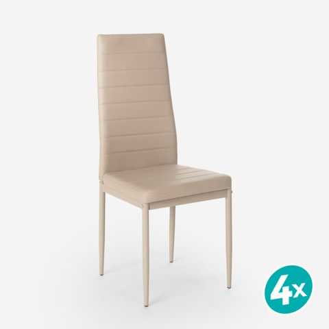 copy of Modern design upholstered leatherette chairs for kitchen dining room restaurant Imperial Promotion