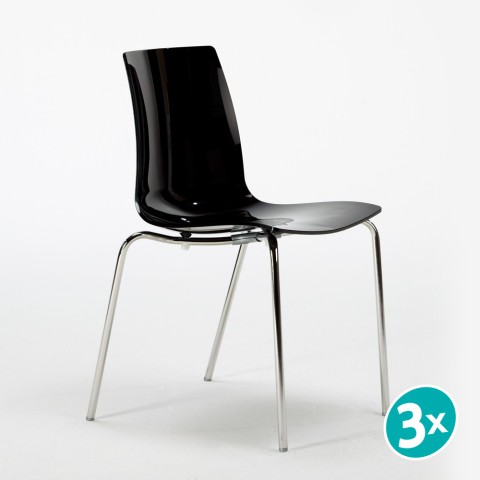 copy of Lollipop Bar and kitchen chair with steel legs Grand Soleil Promotion