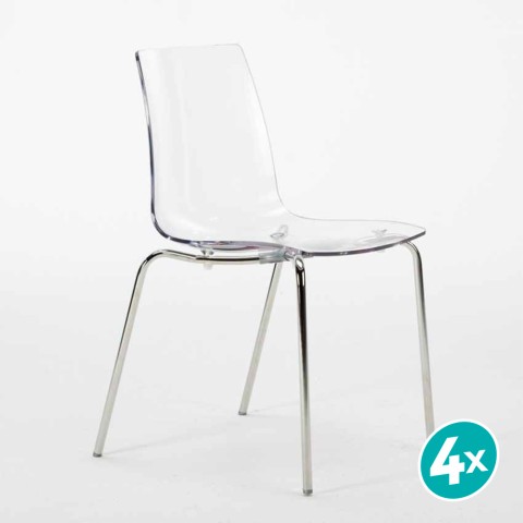 copy of Sedia Gambe Acciaio Impilabile Lollipop Grand Soleil trasparente II scelta Promotion
