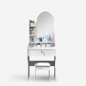 copy of Mobile make-up station dressing table mirror bedroom stool Flora Promotion