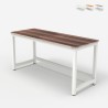 Rectangular office desk 120x60cm wood metal modern white Bridgewhite 120 Promotion