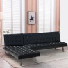 Zircone leatherette 3-seater corner sofa bed with peninsula Bulk Discounts