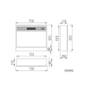 Panarea 1500W Electric Fireplace Insert, Energy Efficient Offers