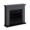 Floor-standing fireplace low-energy electric stove with frame Asciano Measures