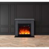 Floor-standing fireplace low-energy electric stove with frame Asciano Choice Of
