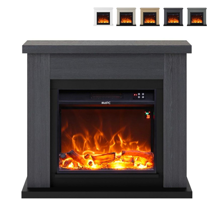 Asciano Electric Fireplace Heater with Mantel, Energy Efficient Promotion
