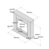 Asciano Electric Fireplace Heater with Mantel, Energy Efficient 