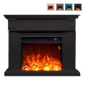 Caldera Floor Electric Fireplace with Modern Frame for Living Room Heating Promotion