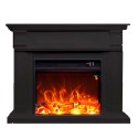 Electric floor-standing living room stove with modern frame Caldera Sale
