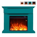 Caldera Floor Electric Fireplace with Modern Frame for Living Room Heating Bulk Discounts