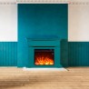 Caldera Floor Electric Fireplace with Modern Frame for Living Room Heating Choice Of
