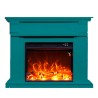 Caldera Floor Electric Fireplace with Modern Frame for Living Room Heating Model
