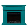 Caldera Floor Electric Fireplace with Modern Frame for Living Room Heating Characteristics