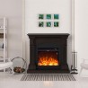 Cetona Floor Electric Fireplace Heater, Energy-Efficient, Classic Frame 