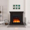 Electric floor-standing stove low consumption classic frame Cetona 