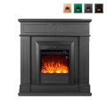 Electric Fireplace with Wooden Frame, Energy-Efficient Heater 1500W Lipari Promotion