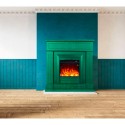 Electric Fireplace with Wooden Frame, Energy-Efficient Heater 1500W Lipari Price