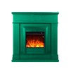 Electric Fireplace with Wooden Frame, Energy-Efficient Heater 1500W Lipari Cost