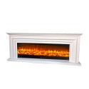 Merapi Classic White Framed Electric LED Fireplace 1500W Promotion