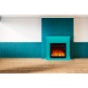 Electric Fireplace Heater with Wooden Frame, Energy Efficient Pienza 